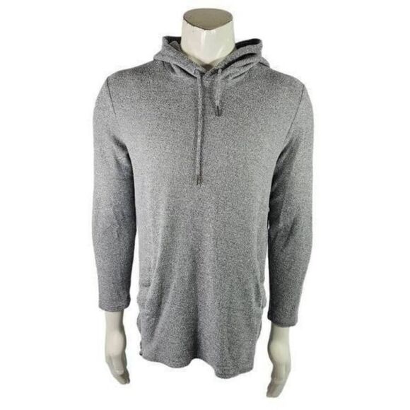 PacSun Men’s M Gray Casual Hoodie Lightweight Sweater Zip Sides Pocket Pullover - Picture 1 of 6